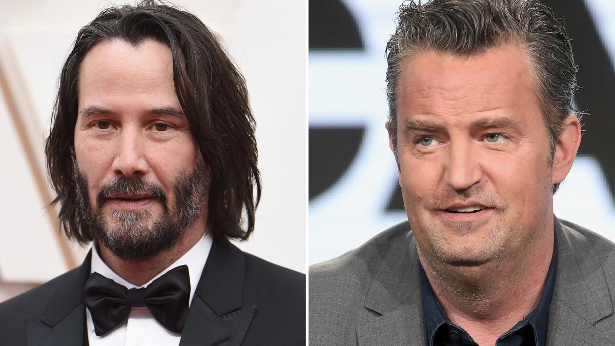 Matthew Perry apologizes for Keanu Reeves snipe in new book - Los Angeles  Times