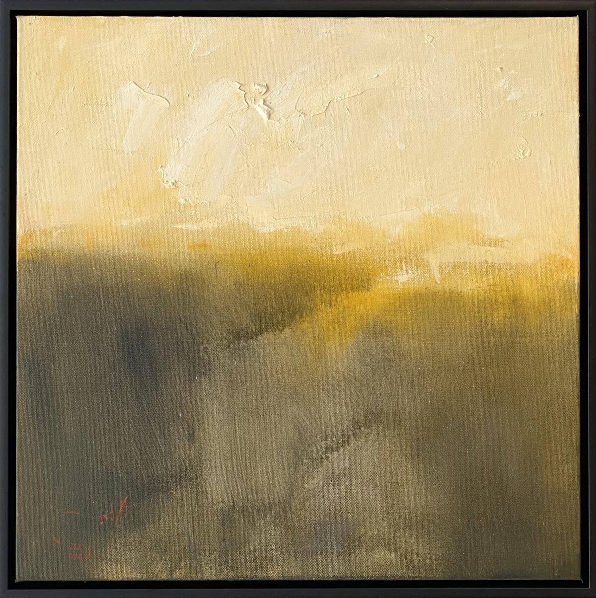"Warmth," by Khalid Alkaaby, is part of his solo exhibition at Sparks Gallery titled "The Path of Light."