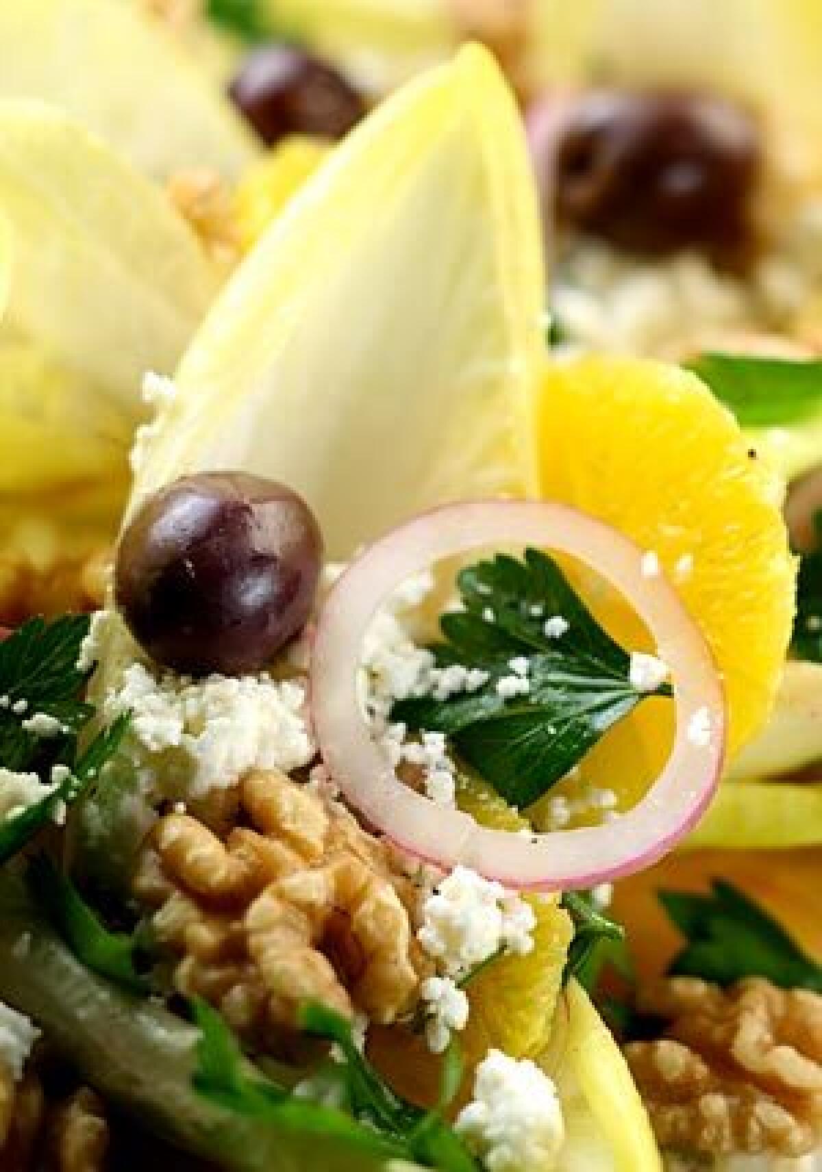 Feta, endive and orange salad is one of the recipes in Sam and Sam Clark's most recent book, "Moro East."