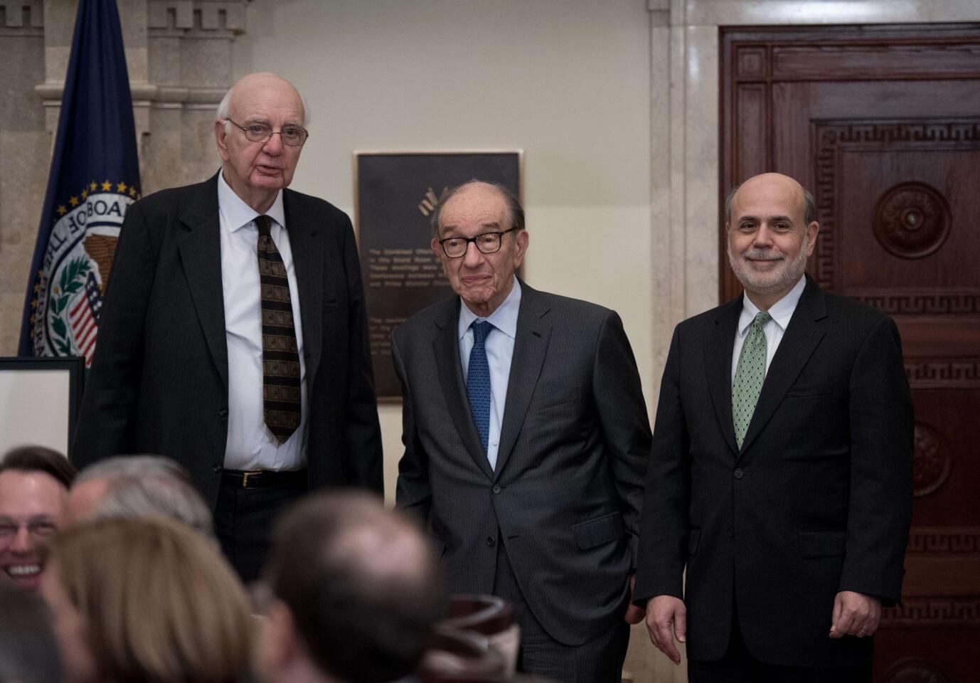 Volcker, Greenspan and Bernanke