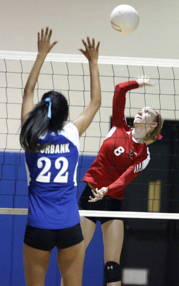 Burbank vs. Burroughs girls' volleyball