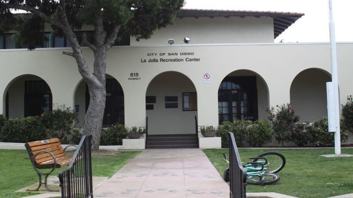The 105-year-old La Jolla Recreation Center at 615 Prospect St.