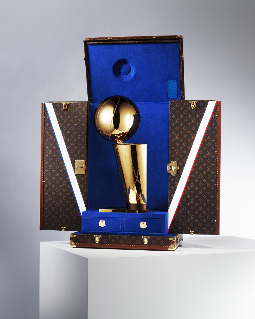 Louis Vuitton And Nba Ink Deal Unveil Official Trophy Travel Case Los Angeles Times