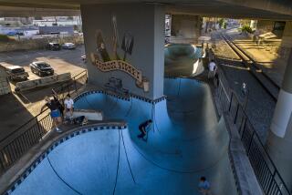 San Pedro, CA - August 25: Scooter riders, skaters and rollerbladers.