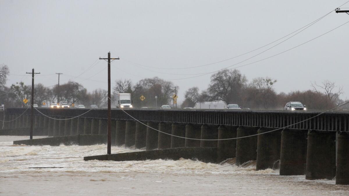 Sacramento River flows in January.