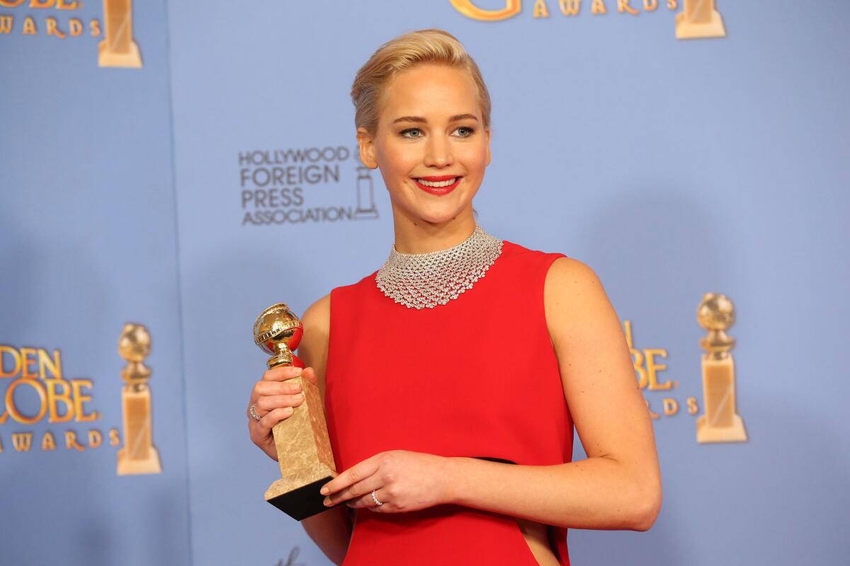 Jennifer Lawrence received an Oscar nomination for actress in a leading role for "Joy."