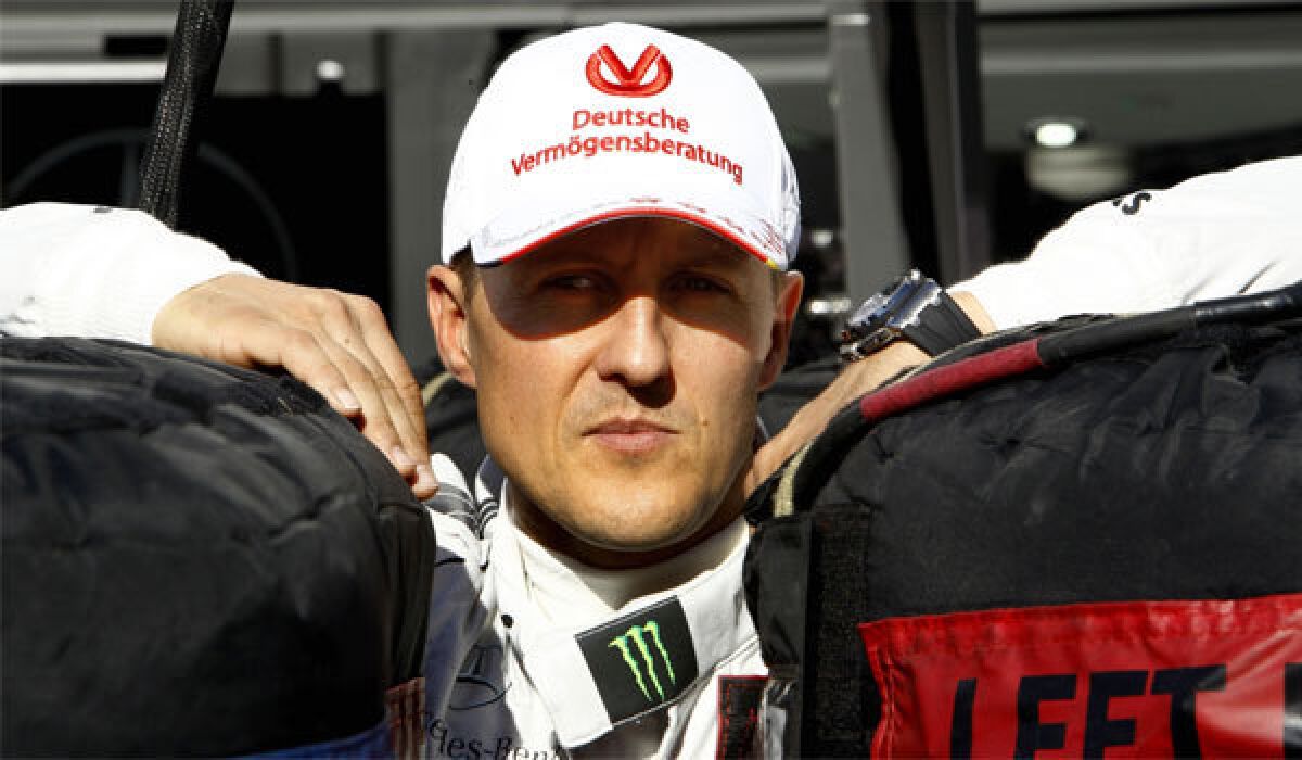 Former Formula One driver Michael Schumacher, shown in 2012, is in a medically induced coma after suffering head injuries in a skiing accident late last year.
