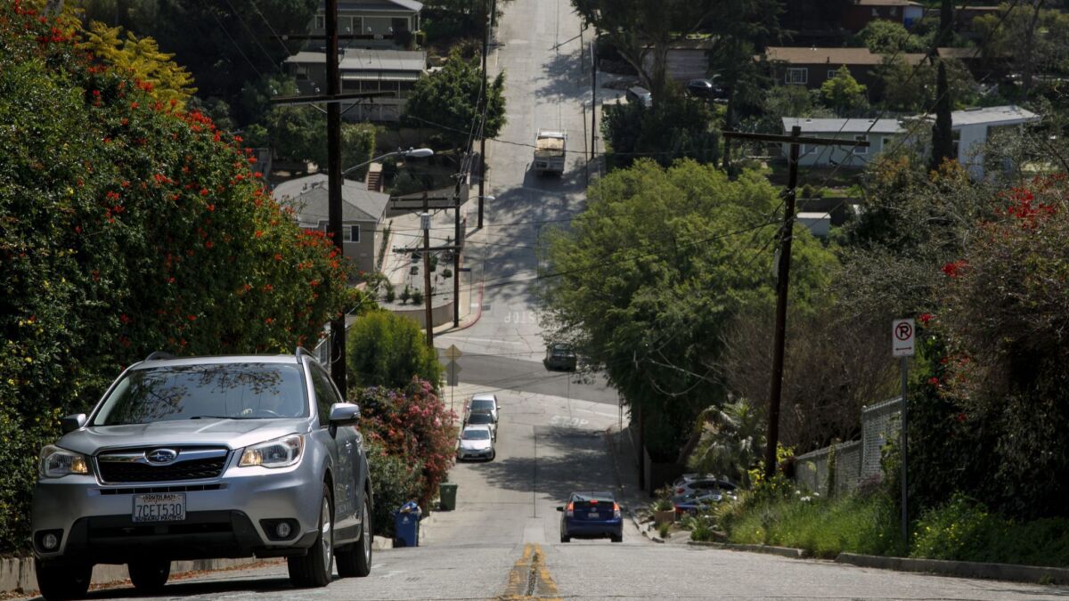 L.A. transportation officials have announced safety measures for Baxter Street, one of the city's steepest roads.