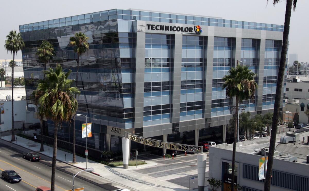 The new Technicolor building in Hollywoodz.