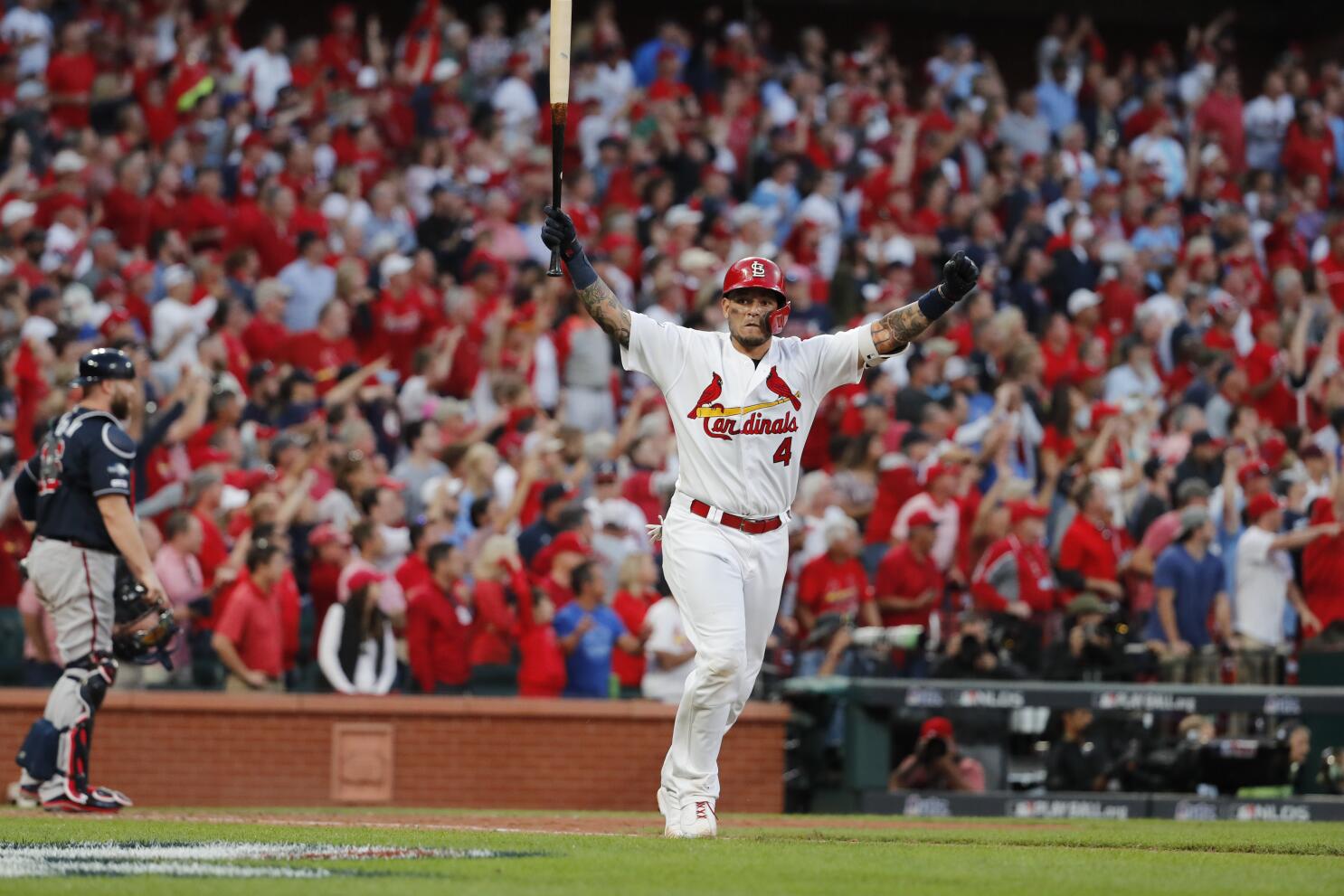 Yadier Molina provides more heroics for Cardinals in NLDS - Los Angeles  Times