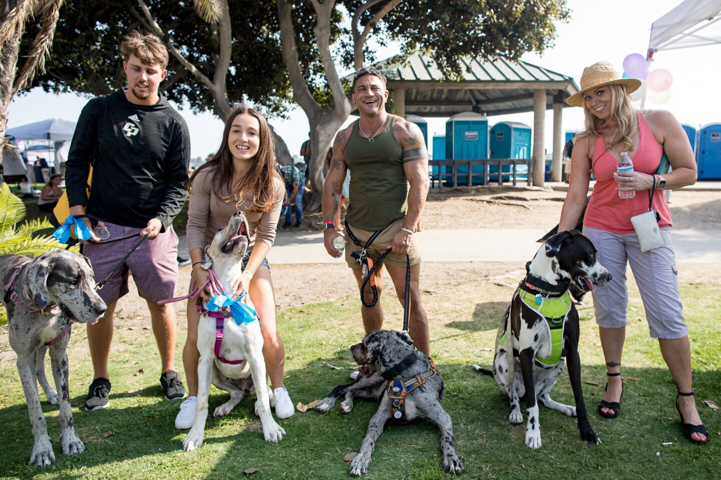 Four-legged friends were welcome at Barks & Brews at the Embarcadero Marina Park North on Saturday, Aug. 21, 2021.