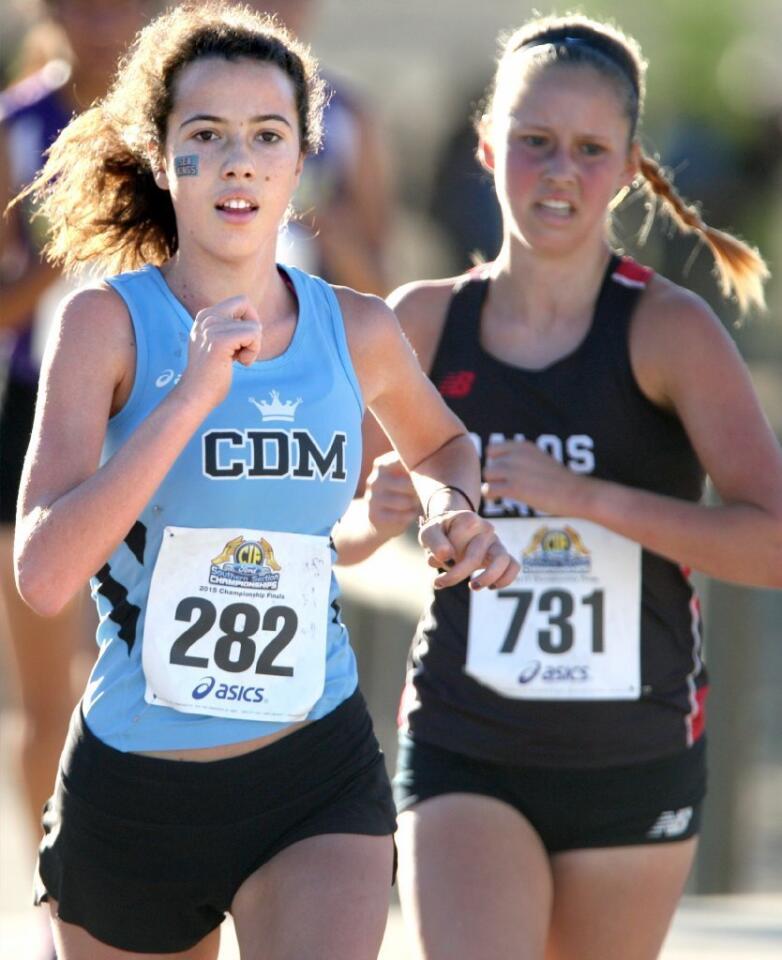 Hannah Crane (282) helped Corona del Mar High to a fifth-place finish in the CIF Southern Section Division 3 finals.