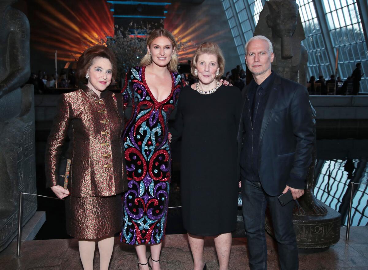 Klaus Biesenbach, right, attends the National YoungArts Foundation New York Gala in April with Marina Kellen French, left, gala co-chair, YoungArts board chair Sarah Arison and gala honorary co-chair Agnes Gund.