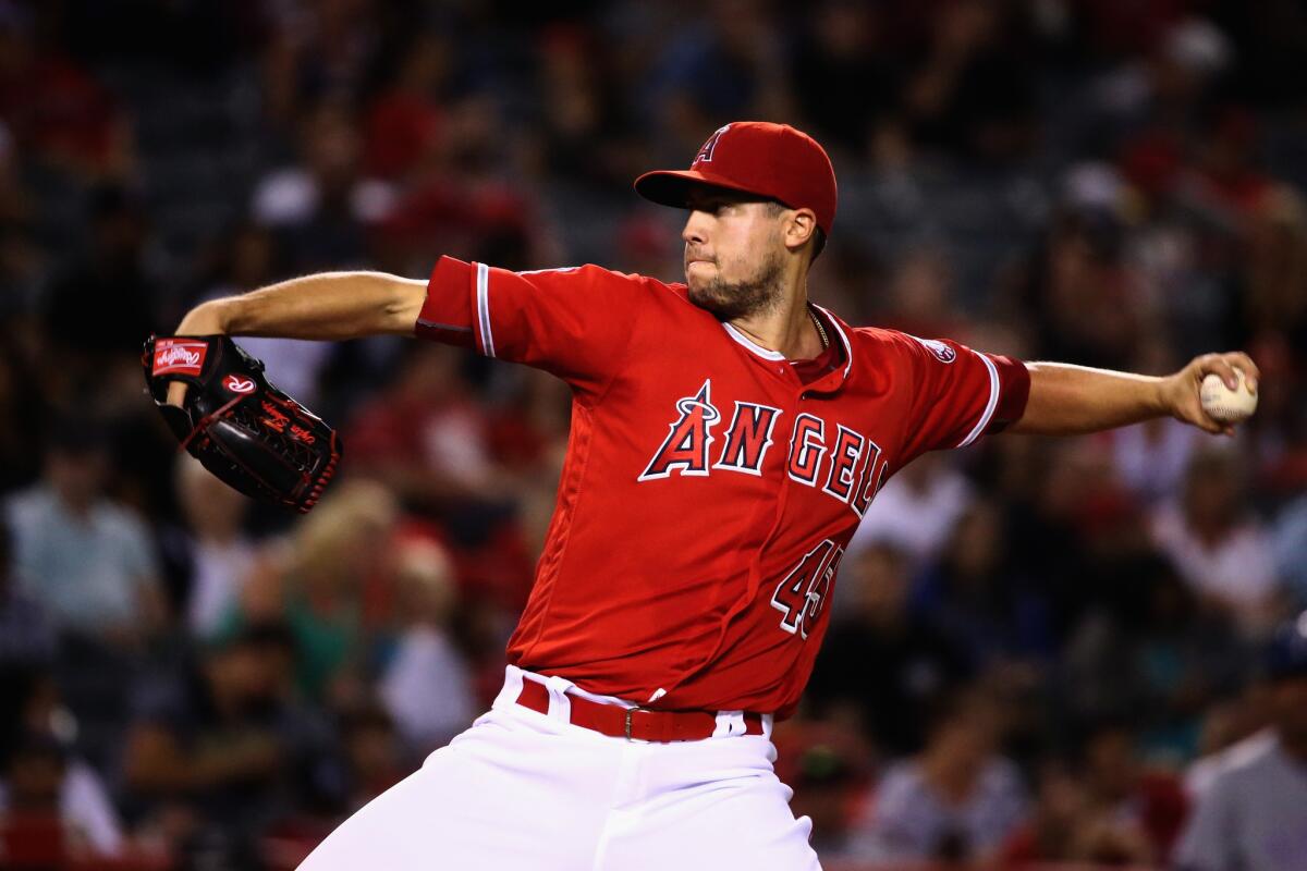 Tyler Skaggs probably won't pitch again this season after suffering elbow pain, but he might get clearance to pitch in Arizona in October to prepare for next season.