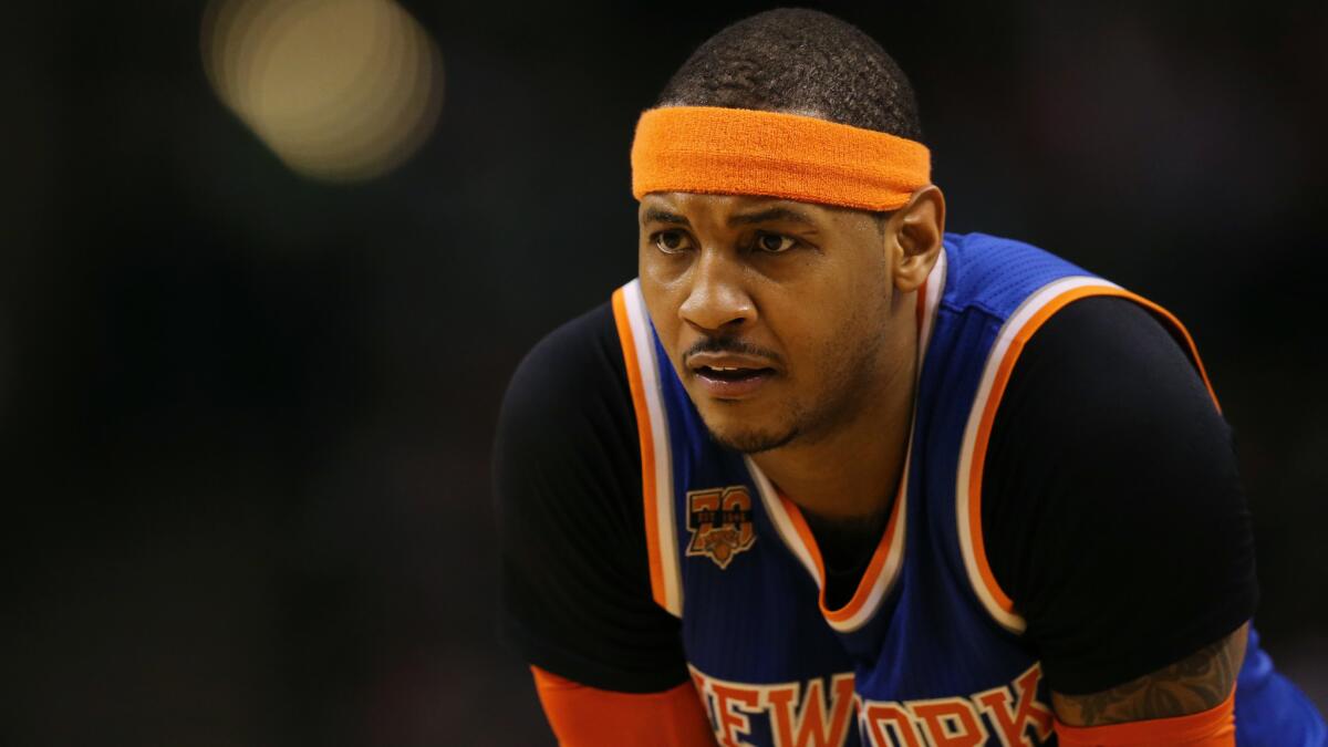 Carmelo Anthony says Pelicans called with interest prior to him