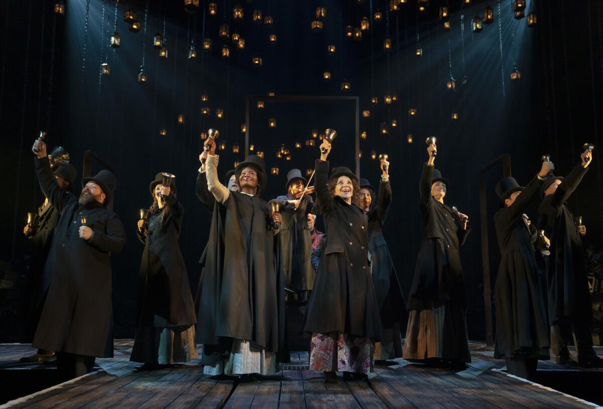 The Broadway cast of “A Christmas Carol”