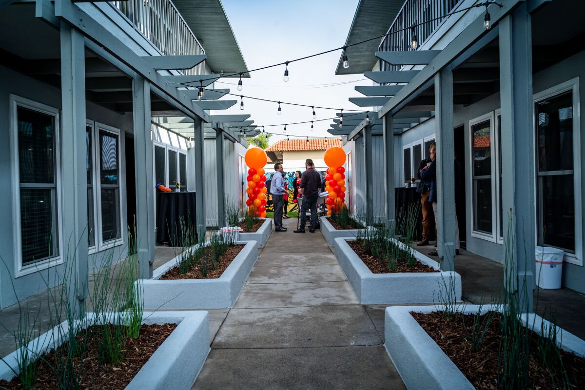 A new eight-unit affordable-housing complex on 21st Street in Costa Mesa features newly renovated two-bedroom, one-bathroom residences.
