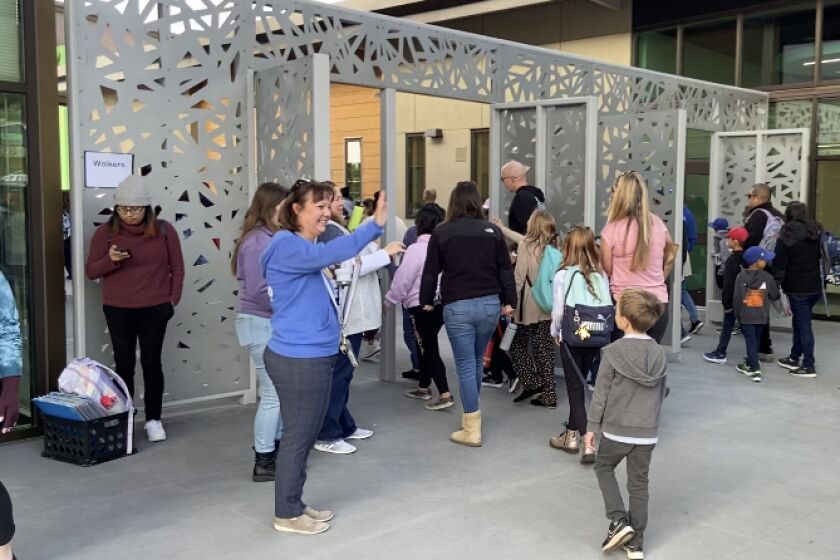 Richland Elementary School in the San Marcos USD welcomed students and families to the remodeled campus.