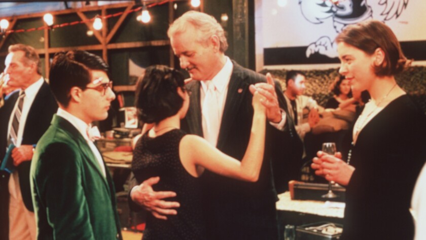 Jason Schwartzman, left, Bill Murray, Olivia Williams in the 1998 movie "Rushmore."