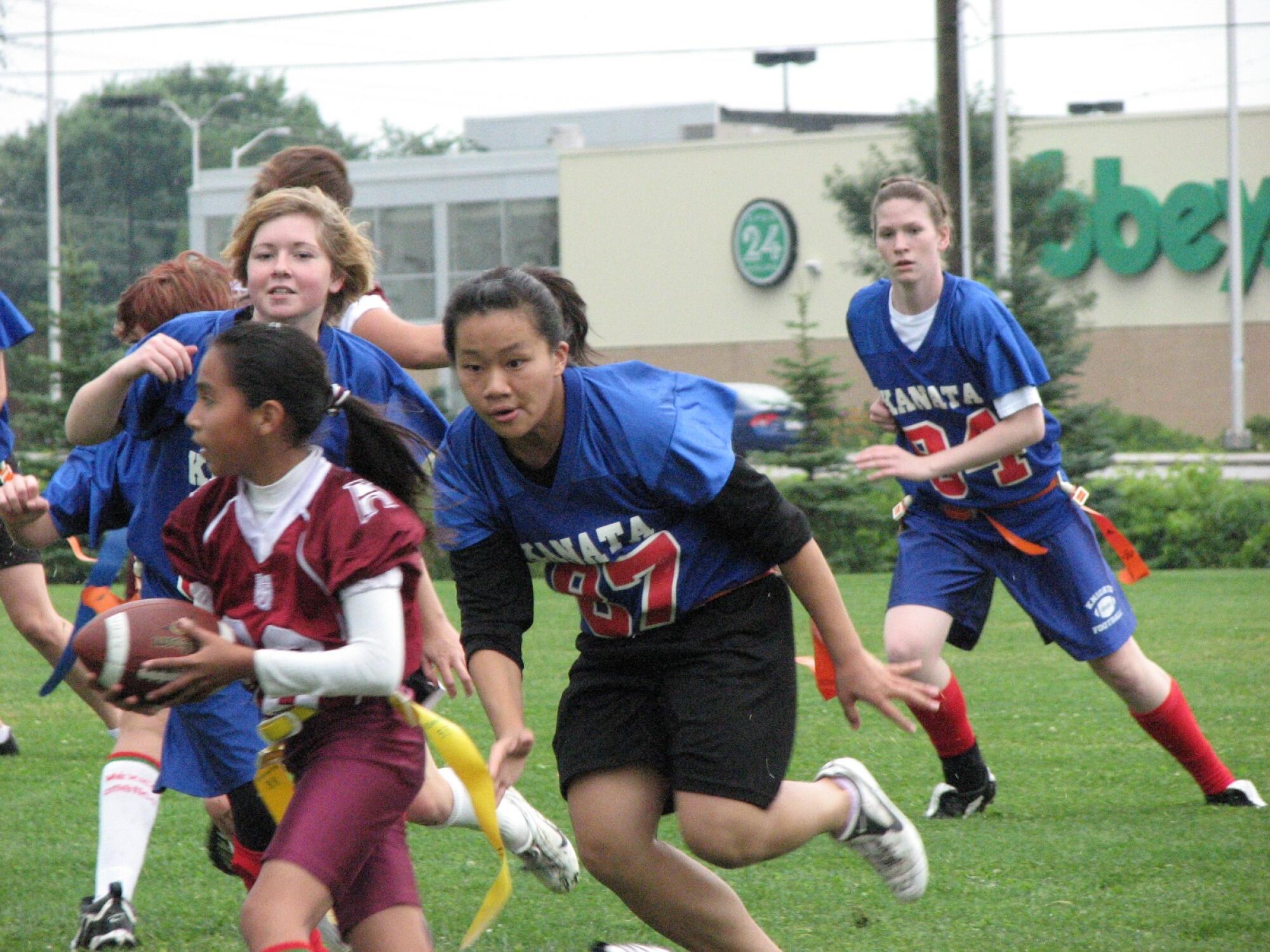 Diana Flores comenzó a jugar con niñas más grandes que ella pero su velocidad fue muy importante para destacar.