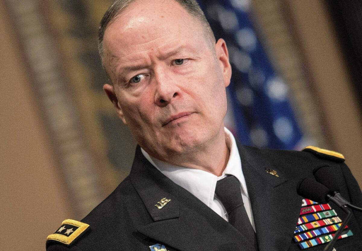 Gen. Keith Alexander, who retires Friday as head of the National Security Agency, embraces President Obama's proposal. "I think it’s the right thing to do, and I think it addresses our counter-terrorism operational mission requirements," he said.