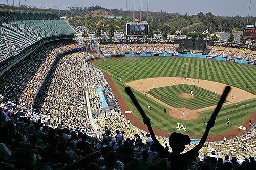 BALLPARK FIGURES: The Dodgers recent success has re-engaged their considerable fan base. The team leads the National League in attendance and is on course to set a franchise record, averaging nearly 46,000 ticket sales a game at Dodger Stadium.