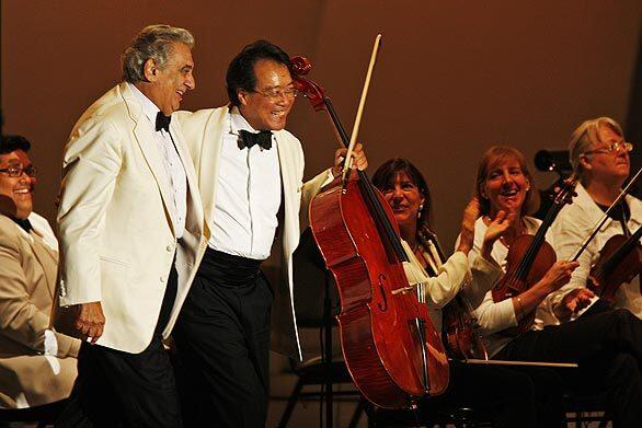 Yo-Yo Ma and Placido Domingo