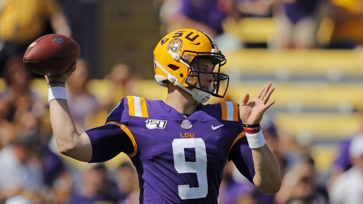 Joe Burrow hits the jackpot, 12 of 14 LSU 2020 NFL draft choices