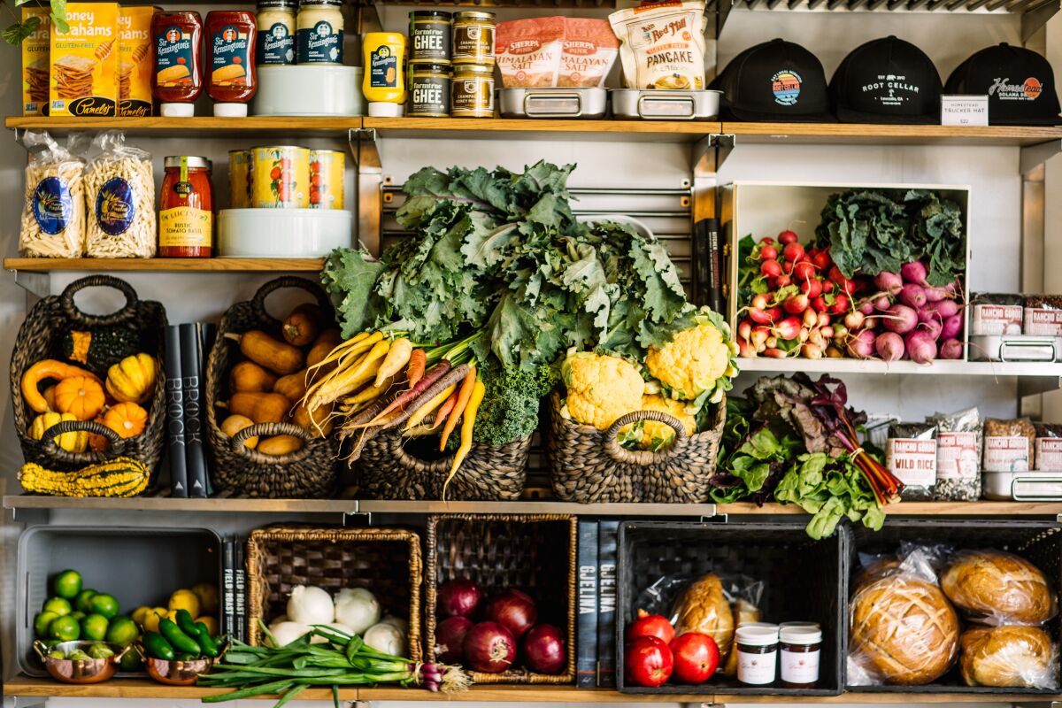 The new pantry wall at Homestead Solana Beach.