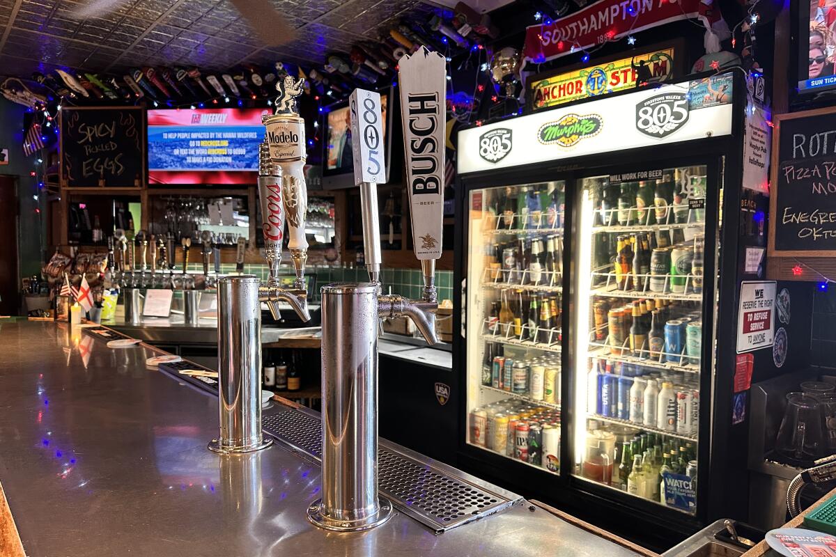 Murphy's Irish Pub is a no-frills spot for bar snacks and brews, with over 70 beers available.