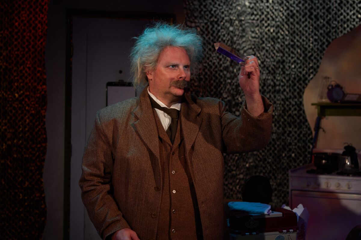 Jake Broder stars in North Coast Rep's "Einstein Comes Through."