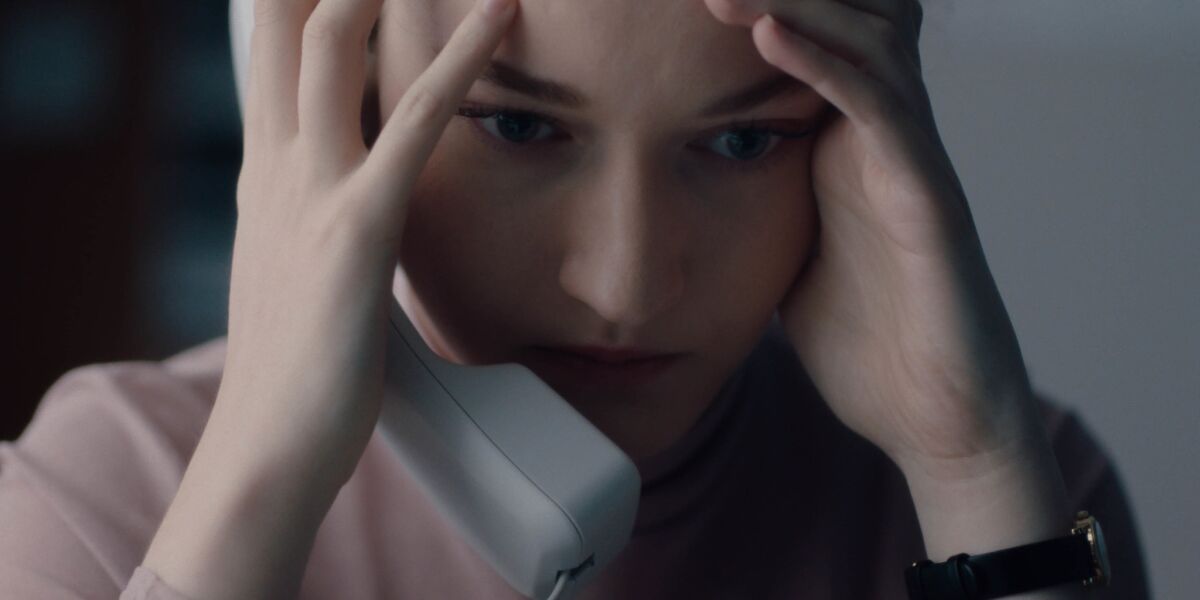 Julia Garner in the movie "The Assistant."