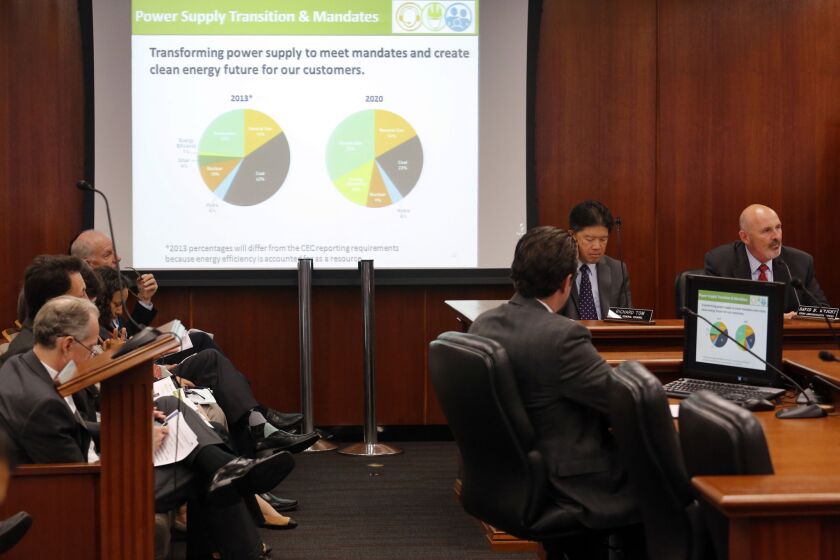 The case for DWP rate increases is presented on July 8 at the department's downtown headquarters. The call for the rate hikes follows a slew of missteps by the nation's largest municipal utility that its critics and city officials say have shaken the public's trust.