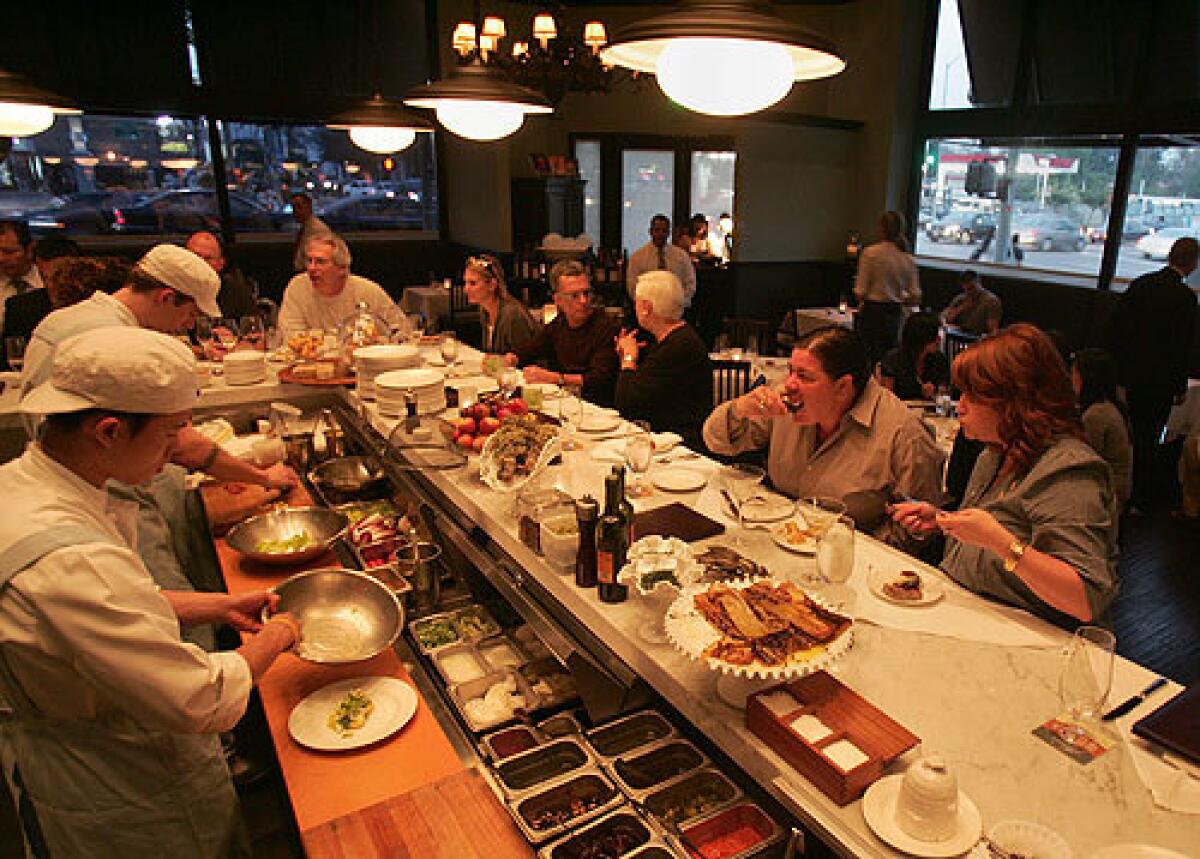 Diners eat at Osteria Mozza in this file photo.