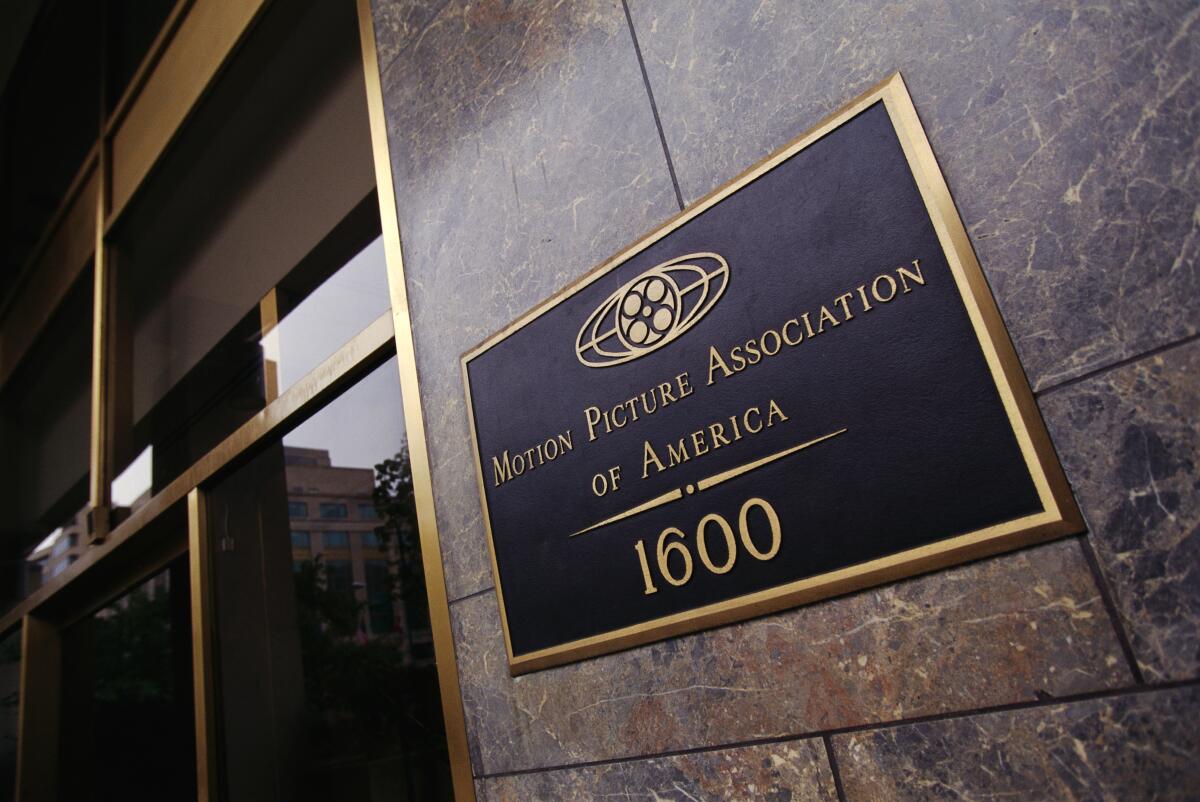 Offices of the Motion Picture Association of America (MPAA) are seen in Washington, D.C.