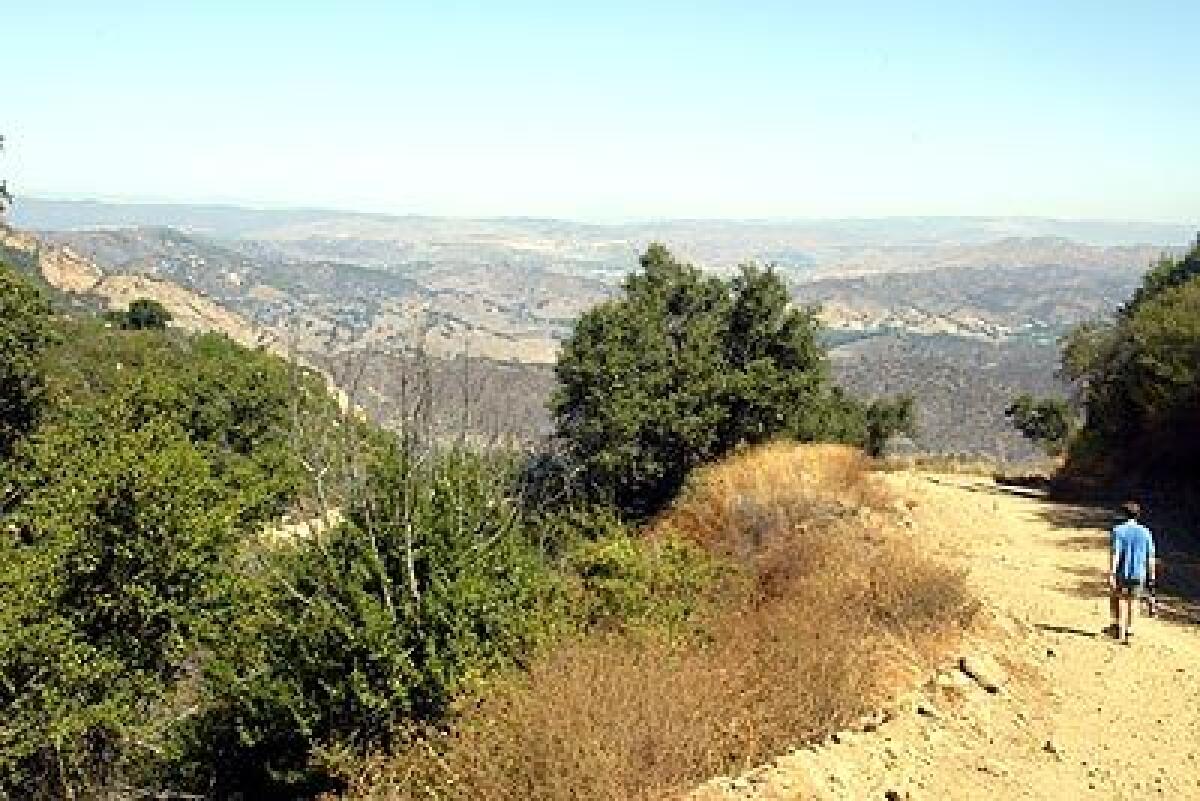 The Santa Monica Mountains' Backbone Trail offers up miles of views.