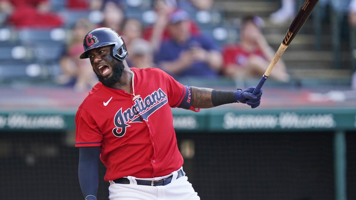 Franmil Reyes ahead of schedule in rehab from oblique strain?
