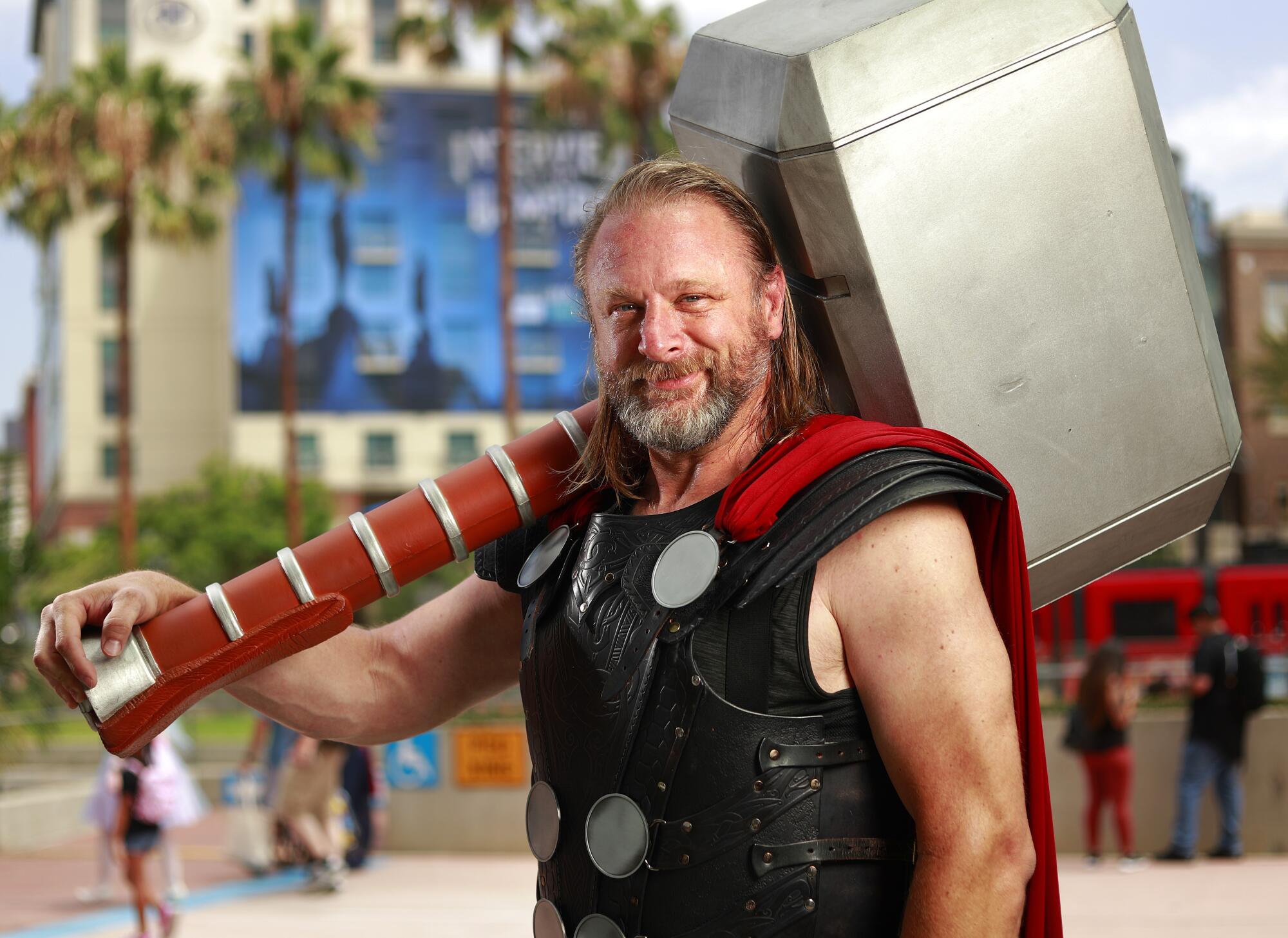 Mitchell Richardson of Salt Lake City dressed as Thor.