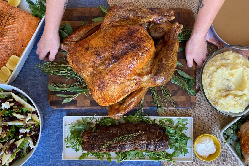 Find roasted and unroasted whole turkeys from Rustic Canyon Family restaurant Huckleberry this year, along with whole pies, family style sides, fresh bread and wine.