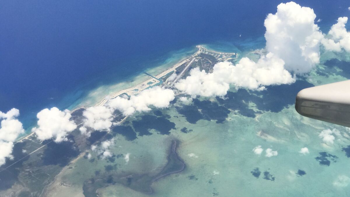 The island of Eleuthera as seen from a plane on June 25, 2018. Disney Cruise Line has been given a tentative green light by the government of the Bahamas to build a cruise port on the southern end of the island.