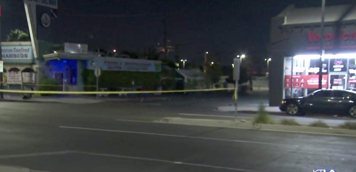 Police investigate a shooting that took place in Reseda early Friday morning.