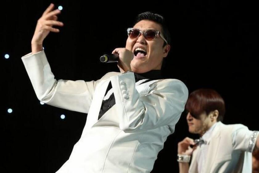 Psy performs onstage during KIIS FM's 2012 Jingle Ball at L.A. Live's Nokia Theatre.