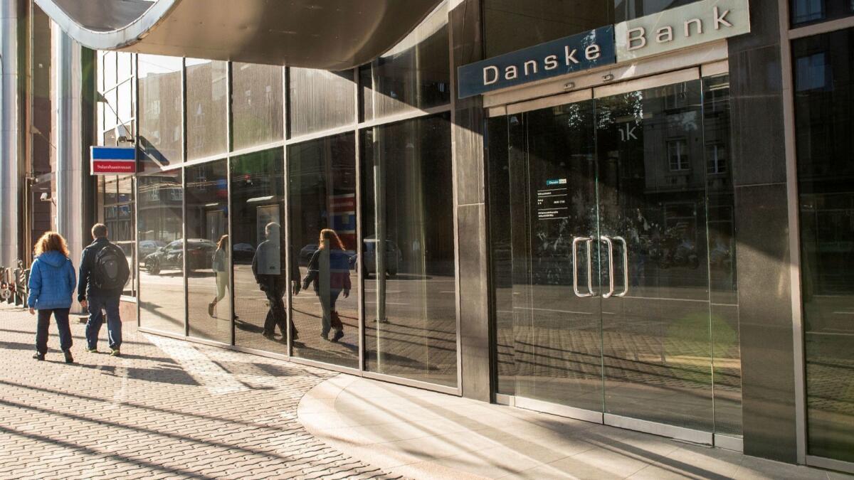 A branch of Denmark's Danske Bank in Tallinn, Estonia, in 2017.