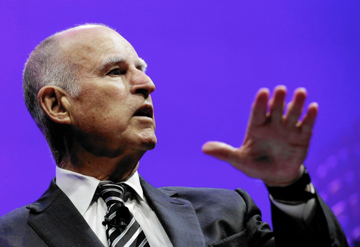 California Gov. Jerry Brown's disappointment over the CalPERS plans hints at a larger tug of war between him and the state employee unions.