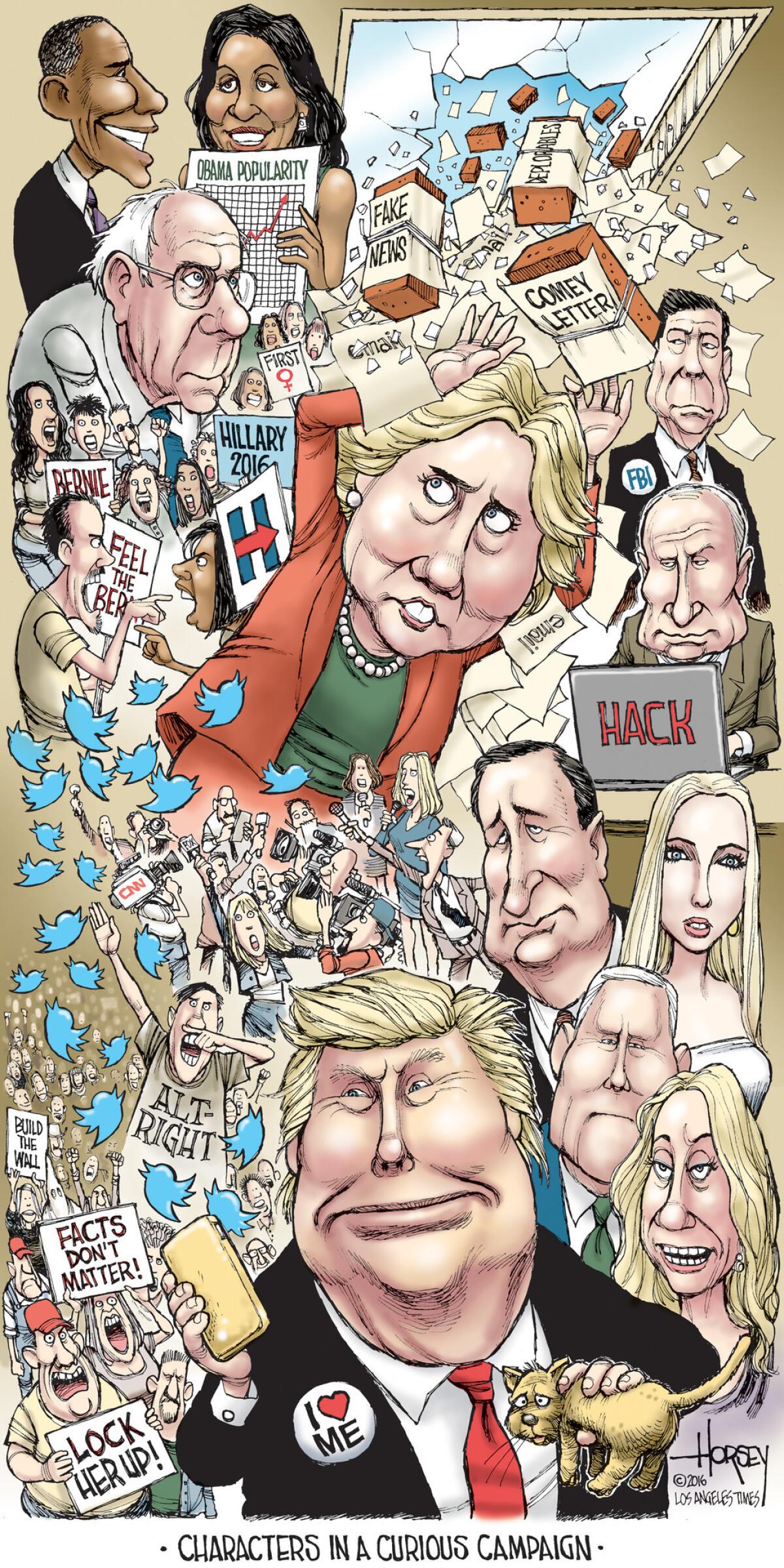 Top of the Ticket cartoon (David Horsey / Los Angeles Times)
