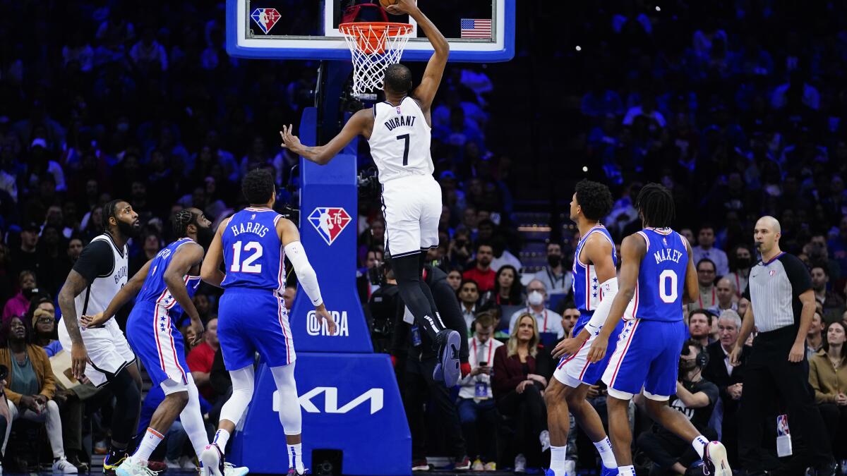 Harris leads Sixers past Simmons, Nets without Embiid - The San Diego  Union-Tribune