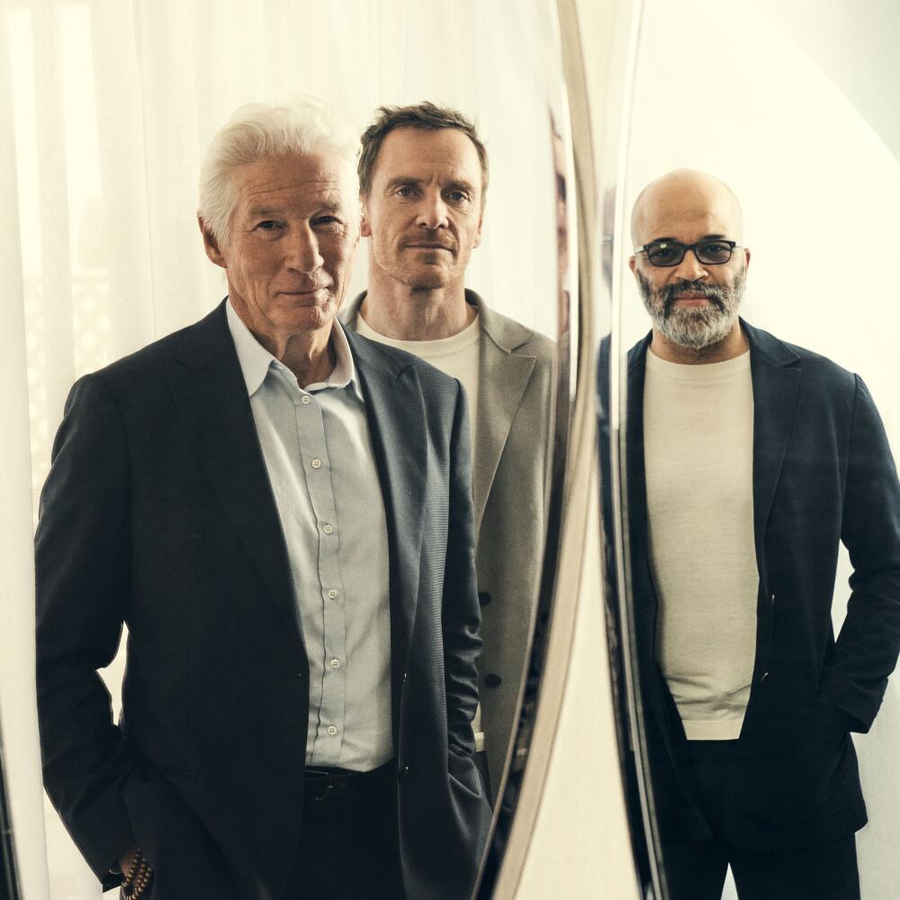 Left to right, Richard Gere, Michael Fassbender and Jeffrey Wright
