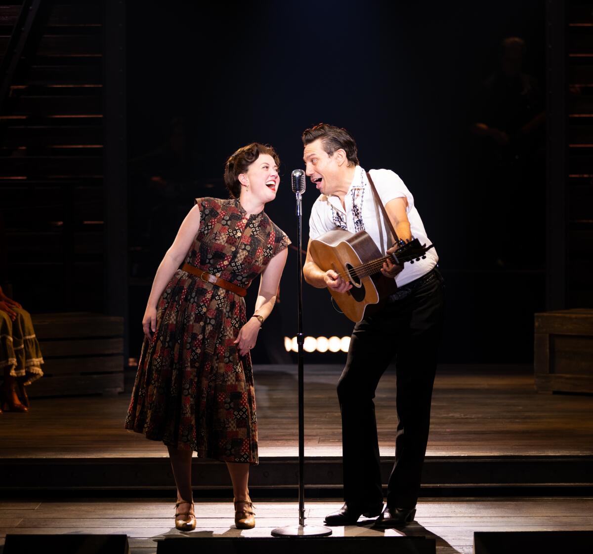 Patti Murin and Christopher Ryan Grant in "The Ballad of Johnny and June" at La Jolla Playhouse.
