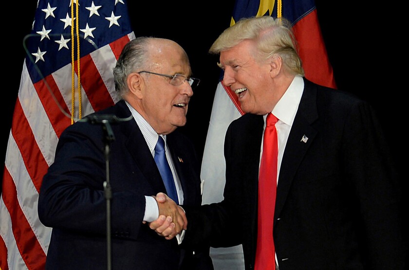 Rudolph W. Giuliani with President Trump
