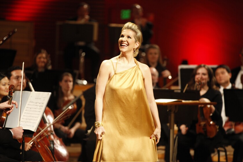 Joyce DiDonato after performing Rossini's ""Giovanna d"Arco Cantata" with the Kansas City Symphony.